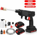 48V portable electric car washer with pressure hose and nozzle attachment
